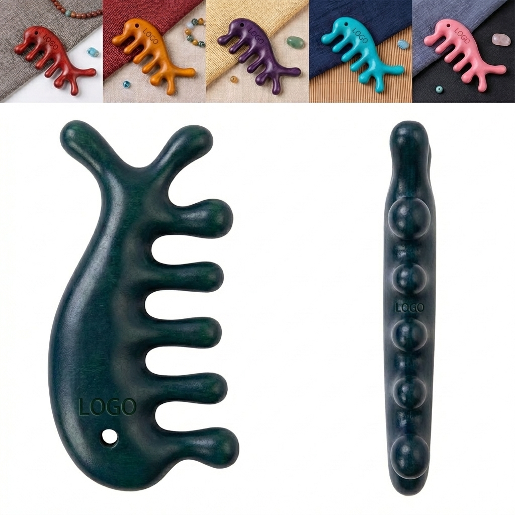 Dolphin-Shaped Wooden Comb for Hair Detangling and Full Body Massage