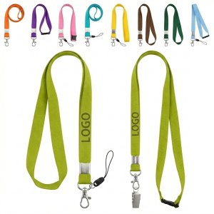 Recycled PET Safety Breakaway Lanyard - 1" Detachable Buckle Strap for IDs & Keys